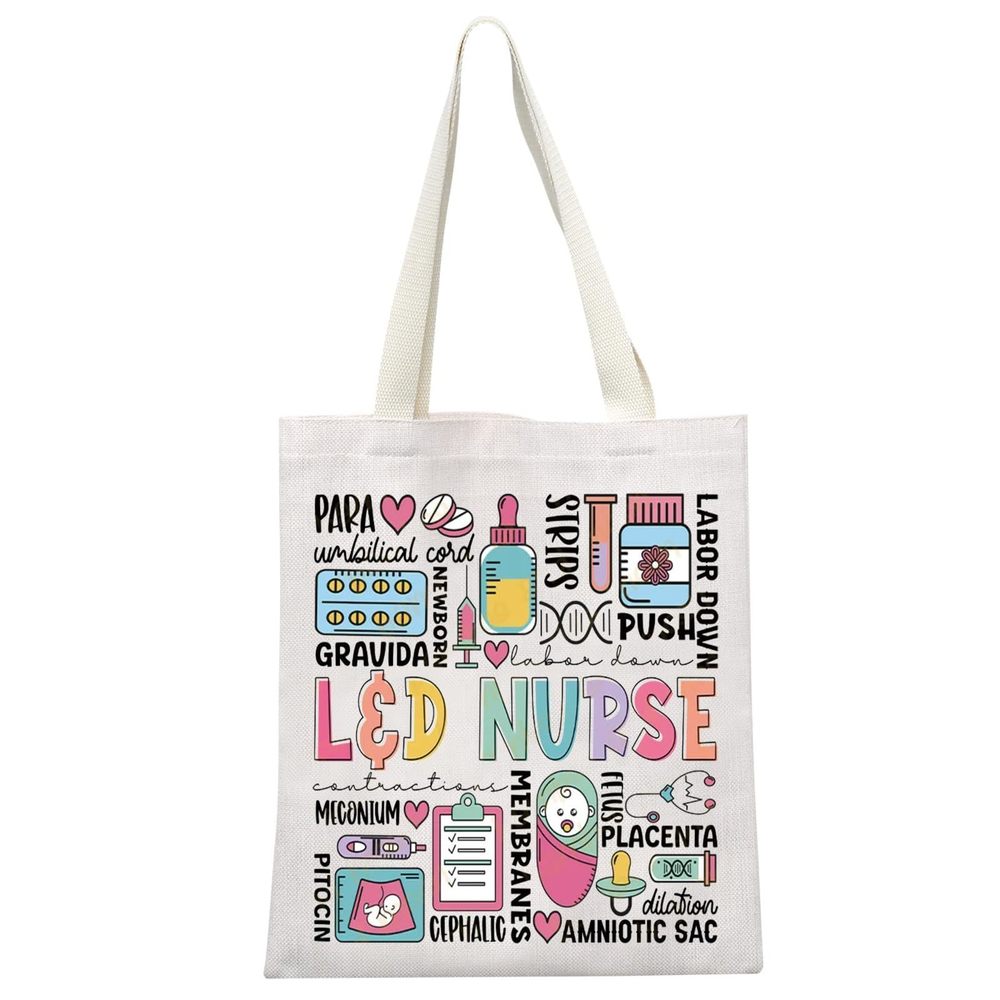 Labor And Delivery Nurse Tote Bag Labor And Delivery Gift Nurse Life Shoulder :